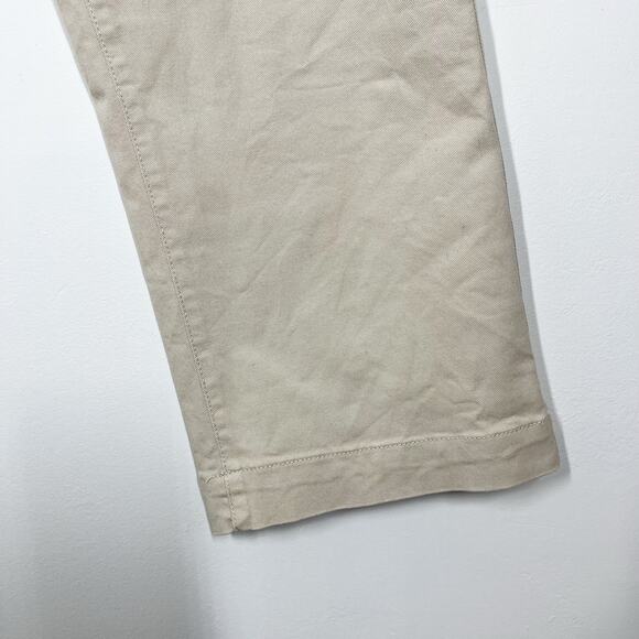 Cotton-On Straight Leg High Rise Chino Pants Sz 4 Tan 4 Pockets Preppy School‎ - Picture 4 of 11